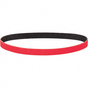 Dynabrade 1/2" Wide x 24" OAL, 36 Grit, Ceramic Abrasive Belt Ceramic, Coated, Y Weighted Cloth Backing, Wet/Dry 82569 - 30161897