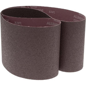 Norton 6" Wide x 48" OAL, 60 Grit, Aluminum Oxide Abrasive Belt Aluminum Oxide, Medium, Coated, X Weighted Cloth Backing, Series R228 78072727984 - 05984067