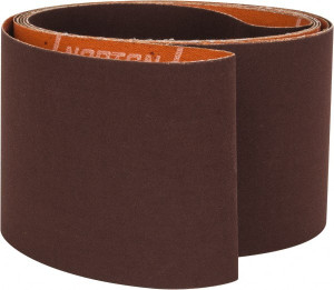 Norton 3" Wide x 132" OAL, 240 Grit, Aluminum Oxide Abrasive Belt Aluminum Oxide, Very Fine, Coated, J Weighted Cloth Backing, Series R245 78072726322 - 71947576