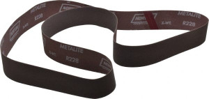 Norton 2" Wide x 72" OAL, 240 Grit, Aluminum Oxide Abrasive Belt Aluminum Oxide, Very Fine, Coated, Series R228 78072767945 - 82114752