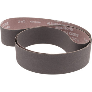 Norton 2" Wide x 72" OAL, 100 Grit, Aluminum Oxide Abrasive Belt Aluminum Oxide, Fine, Coated, X Weighted Cloth Backing, Series R228 78072723235 - 83191692