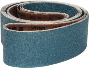 VSM Abrasives Corp. 1" Wide x 30" OAL, 120 Grit, Zirconia Alumina Abrasive Belt Zirconia Alumina, Medium, Coated, X Weighted Cloth Backing, Wet/Dry, Series ZK713X 319513 - 35779412 VSM Abrasives Corp. 1" Wide x 30" OAL, 120 Grit, Zirconia Alumina Abrasive Belt Zirconia Alumina, Medium, Coated, X Weighted Cloth Backing, Wet/Dry, Series ZK713X 319513 - 35779412
