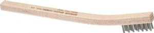 Gordon Brush 3 Rows x 7 Columns Stainless Steel Plater Brush 7-3/4" OAL, 7/16" Trim Length, Wood Toothbrush Handle 30SSG - 79562666 Gordon Brush 3 Rows x 7 Columns Stainless Steel Plater Brush 7-3/4" OAL, 7/16" Trim Length, Wood Toothbrush Handle 30SSG - 79562666