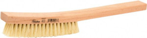 Weiler Abrasives 4 Rows x 18 Columns Tampico Plater Brush 5-1/4" Brush Length, 13" OAL, 1" Trim Length, Wood Shoe Handle 44076 - 82071598