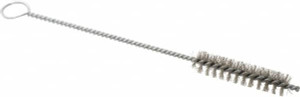 PRO-SOURCE 2-1/2" Long x 9/16" Diam Stainless Steel Twisted Wire Bristle Brush Single Spiral, 9" OAL, 0.008" Wire Diam, 0.142" Shank Diam 05076 - 03716057
