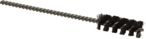 Weiler Abrasives 1" Long x 3/8" Diam Steel Tube Brush Single Spiral, 3-1/2" OAL, 0.004" Wire Diam, 1/8" Shank Diam 98543 - 75850461