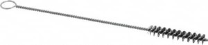Weiler Abrasives 2" Long x 3/8" Diam Steel Hand Tube Brush Single Spiral, 8" OAL, 0.006" Wire Diam, 1/8" Shank Diam 21095 - 75850685