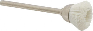 Osborn 9/16" Diam 1/8" Shank Alumina Silicate Fill Cup Brush Straight Wire, Aluminum Silicate Abrasive, 0.012" Wire Diam, 6,000 Max RPM 0007570600 - 00079749