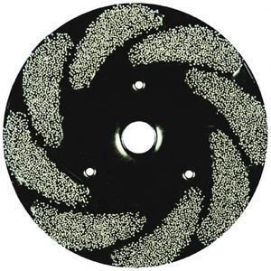 Osborn 10" 120 Grit Silicon Carbide Crimped Disc Brush Fine Grade, Plain Hole Connector, 1-1/2" Trim Length, 3/4" Shank Diam, 7/8" Arbor Hole 0004712500 - 41860024