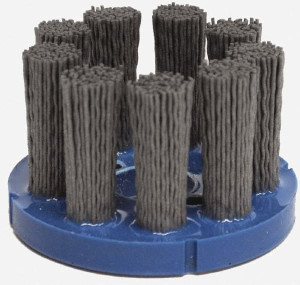 Weiler Abrasives 6" 120 Grit Silicon Carbide Crimped Disc Brush Fine Grade, Plain Hole Connector, 1-1/2" Trim Length, 7/8" Arbor Hole 85852 - 82074014