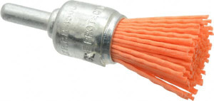 Dico 3/4" Diam Nylon End Brush 1/4" Shank Diam 505-781 - 05359864