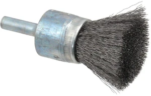 Osborn 3/4" Diam Steel Crimped End Brush 1" Trim Length, 1/4" Shank Diam, 20,000 Max RPM 0003070300 - 00126227