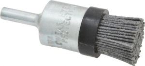 Osborn 3/4" Diam Nylon Bridled End Brush 1" Trim Length, 1/4" Shank Diam, 9,000 Max RPM 0003077500 - 00126961