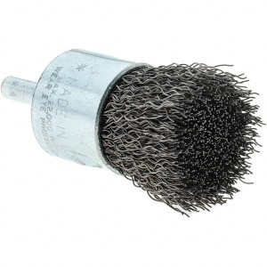Tru-Maxx 1" Diam Steel Flared Crimped End Brush 1" Trim Length, 1/4" Shank Diam, 22,000 Max RPM 88514 - 32246365