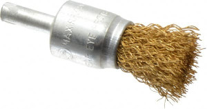 Value Collection 3/4" Diam Brass End Brush 7/8" Trim Length, 1/4" Shank Diam, 20,000 Max RPM 0401906330 - 74126509
