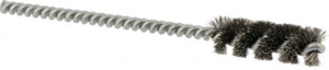 Brush Research Manufacturing 7/16" Diam Steel Tube Brush 0.006" Filament Diam, 1-1/4" Brush Length, 4-1/2" OAL 85C437 - 84437821