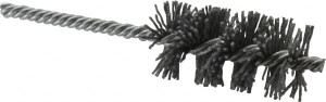 Osborn 1-1/4" Diam Helical Nylon Tube Brush 2-1/2" Brush Length, 5-1/2" OAL, 1/4" Diam Shank 0005601600 - 03262656