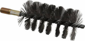Value Collection 2-1/4" Diam Helical Steel Tube Brush Single Spiral, 0.012" Filament Diam, 4-1/4" Brush Length, 7-1/2" OAL, 1/2-12 Male Shank 83100039 - 04612974