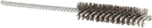 Weiler Abrasives 1/2" Diam Helical Stainless Steel Tube Brush Double Spiral, 0.004" Filament Diam, 2" Brush Length, 5" OAL, 5/32" Diam Shank 98367 - 75850883