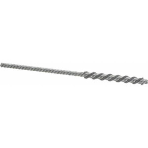 Weiler Abrasives 1/4" Diam Helical Nylon Tube Brush Single Spiral, 0.022" Filament Diam, 2" Brush Length, 5" OAL, 5/32" Diam Shank 98384 - 75850982