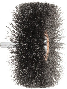 Weiler Abrasives 3" OD, 1/4" Shank Diam, Crimped Steel Wheel Brush 1" Face Width, 15/16" Trim Length, 0.008" Filament Diam, 20,000 RPM 17621 - 75849950