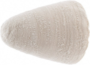 Value Collection 3-1/2" Diam 1/4" Shank Diam Medium Density Taper Shaped Mounted Bob 3-1/2" Head Length, 2-1/2" Shank Length, Cotton Muslin 520913093 - 66998220