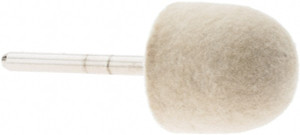 Value Collection 3/4" Diam 1/8" Shank Diam Medium Density Oval Shaped Mounted Bob 3/4" Head Length, 2" Shank Length, Wool Felt 516156 - 91068403