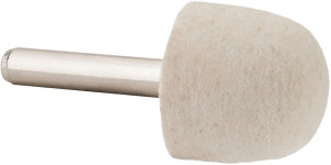 Value Collection 1" Diam 1/4" Shank Diam Hard Density Oval Shaped Mounted Bob 1" Head Length, 2" Shank Length, Wool Felt 516142 - 91068536