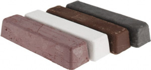 Made in USA 1/4 Lb Emery, Rouge & Tripoli Compound Grade C, Black, Brown, Red & White 515-6268 - 77750198