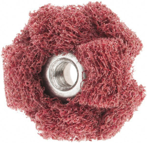 Standard Abrasives 3/4" Diam Very Fine 2 Ply Cross Buff 8-32 Threaded Hole 7000047134 - 89490338