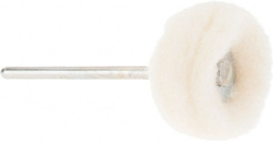 Value Collection 7/8" Diam x 3/8" Thick, Soft Mounted Polishing Wheel 0 Ply, 1/8" Shank Diam 560016282 - 66999798