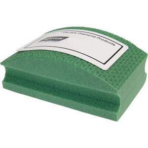 Norton Coarse Grade, 60 Grit, Diamond Hand Pad Green, 2-1/8" Wide x 3-1/2" Long x 1-1/2" Thick, Nonwoven 69014121517 - 56278252