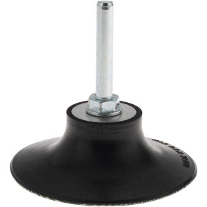 Merit Abrasives 3" Diam Quick-Change Type S Disc Backing Pad 1/4" Shank Diam, Medium Density, 20,000 RPM, PowerLock Holder Compatible 08834164113 - 09607961