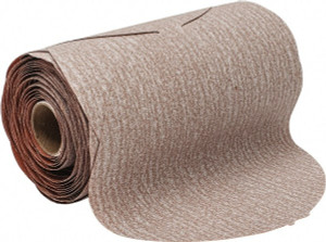 Norton 6" Diam, 180 Grit Aluminum Oxide Adhesive PSA Disc Fine Grade, Natural, B Weighted Backing, Flexible 66261131477 - 02939726