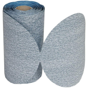 Norton 5" Diam, 150 Grit Silicon Carbide Adhesive PSA Disc Medium Grade, Natural, B Weighted Backing, Flexible 66254487440 - 75841528