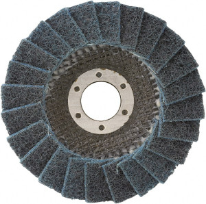 CGW Abrasives 4-1/2" 180 Grit 7/8" Center Hole Type 29 Silicon Carbide Flap Disc Very Fine Grade, Non-Woven, Arbor Attachment, Non-Woven Backing, 13,300 RPM 70124 - 31912793