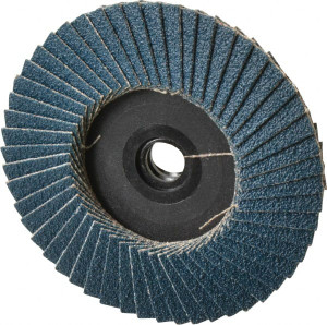 Weiler Abrasives 3" 80 Grit Type 29 Zirconia Alumina Flap Disc Medium Grade, Coated, Quick Change Type S Attachment, Plastic Backing, 20,000 RPM 96233 - 01832864