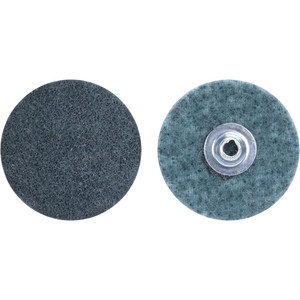 Norton 2" 500 Grit Aluminum Oxide Quick Change Disc Type S Attachment, Very Fine Grade, Blue, Non-Woven, 30,000 RPM, SocAtt Type 2 Compatible 66623325052 - 54566245