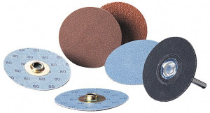 Standard Abrasives 1-1/2" 120 Grit Aluminum Oxide Quick Change Disc Type S Attachment, Fine Grade, Light Brown, Coated, SocAtt Compatible 7100094064 - 32965493
