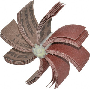 Superior Abrasives 80 Grit, Coated, Aluminum Oxide Bore Polisher 1/4" Shank Length, Medium Grade, 10,000 RPM, Polishes Bores with 3-1/8 to 4" Diam 39193 - 05658059