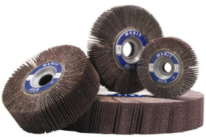 Merit Abrasives 10 x 1" 80 Grit Aluminum Oxide Unmounted Flap Wheel Coated, Medium Grade, 1-3/4" Center Hole, 4,500 Max RPM 08834124003 - 08577819