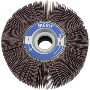 Merit Abrasives 6 x 2" 60 Grit Aluminum Oxide Unmounted Flap Wheel Coated, Medium Grade, 1" Center Hole, 6,000 Max RPM 08834123033 - 09609157