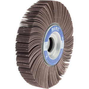 Merit Abrasives 6 x 1" 240 Grit Aluminum Oxide Unmounted Flap Wheel Coated, Very Fine Grade, 1" Center Hole, 6,000 Max RPM 08834123017 - 72369358