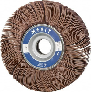 Merit Abrasives 6 x 1" 150 Grit Aluminum Oxide Unmounted Flap Wheel Coated, Very Fine Grade, 1" Center Hole, 6,000 Max RPM 08834123015 - 72370463
