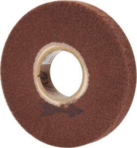 Made in USA 6 x 1" 220 Grit Aluminum Oxide Unmounted Flap Wheel Nonwoven, Very Fine Grade, 2" Center Hole, 3,400 Max RPM 6X1X2 FLAP 7A V - 00537316