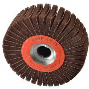 Superior Abrasives 6 x 2" 80 Grit Aluminum Oxide Unmounted Flap Wheel Coated, Medium Grade, 1" Center Hole, 4,500 Max RPM 10429 - 01937937
