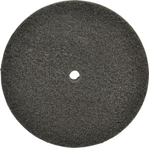 Brite Star 6" Diam, 1/2" Face Width, 1/2" Center Hole, Fine Grade, Silicon Carbide Deburring Wheel Unitized, Soft Density 2 Grade, 5,000 RPM 66261109818 - 41903345