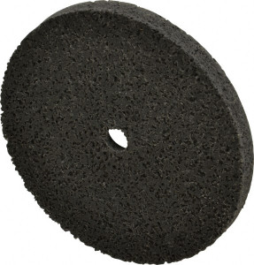 Brite Star 3" Diam, 1/4" Face Width, 1/4" Center Hole, Fine Grade, Silicon Carbide Deburring Wheel Unitized, Medium Density 3 Grade, 12,100 RPM 66261109825 - 41903550