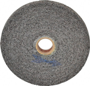 Brite Star 6" Diam, 1/2" Face Width, 1" Center Hole, Medium Grade, Aluminum Oxide Deburring Wheel Convolute, Soft Density 5 Grade, 6,000 RPM 66261114544 - 81243800