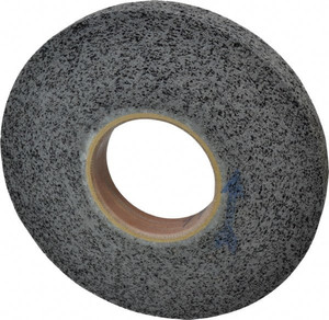 Brite Star 8" Diam, 1" Face Width, 3" Center Hole, Medium Grade, Silicon Carbide Deburring Wheel Convolute, Hard Density 8 Grade, 3,400 RPM 66261114564 - 81244121